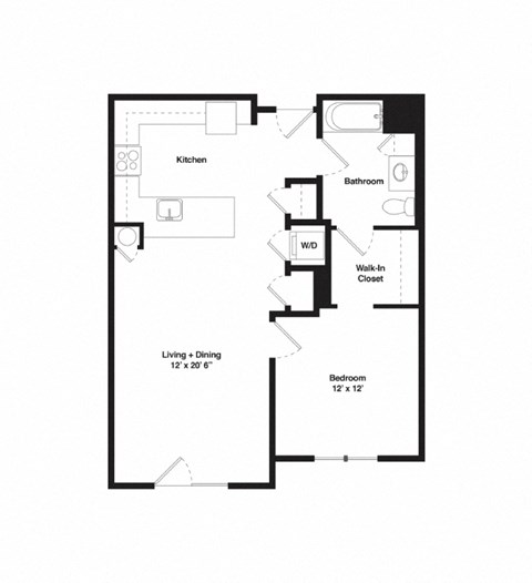 a floor plan of a house with an open floor plan